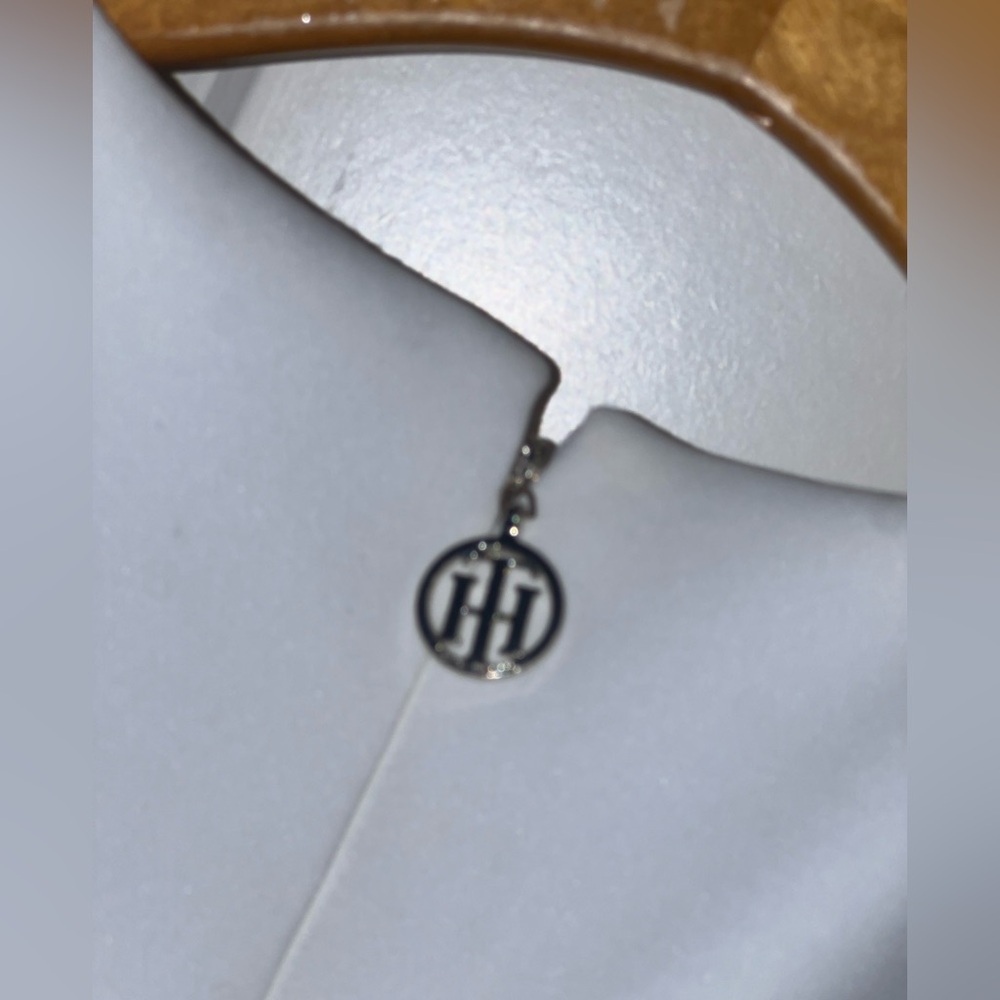 Tommy Hilfiger Asymmetrical White Dress with Button Accents - Picture 4 of 4